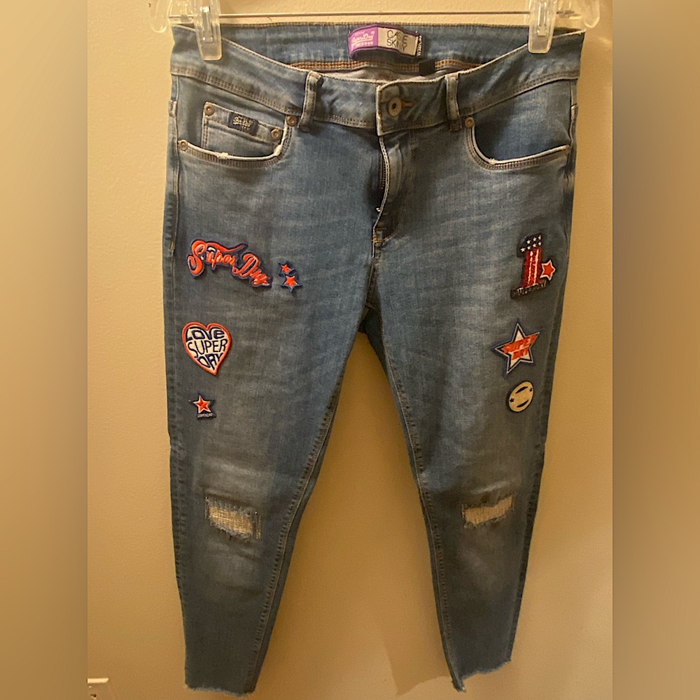 Superdry Cassie Skinny Jeans: 32in Waist, 30in Long